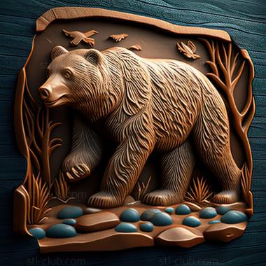 3D model st Knut bear famous animal (STL)